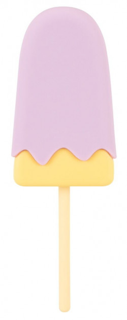Сиреневый мини-вибратор в форме пломбира Vibrating Popsicle