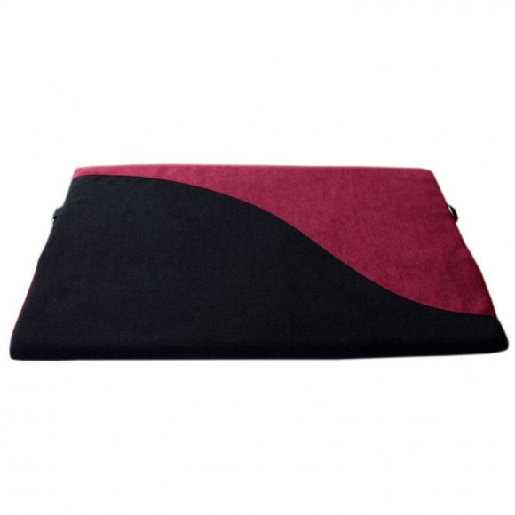 Малиново-черная подушка для любви HANNA с фиксаторами Малиново-черная подушка для любви HANNA с фиксаторами