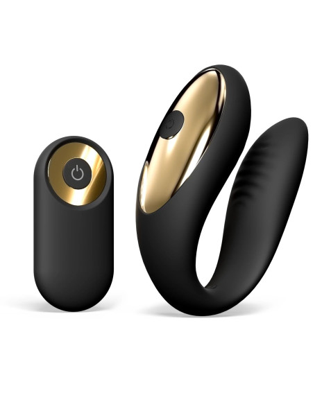 Черный вибратор для пар Perfect Lover с пультом ДУ Черный вибратор для пар Perfect Lover с пультом ДУ