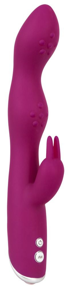 Фиолетовый вибратор A & G-Spot Rabbit Vibrator для стимуляции зон G и A - 23,6 см.