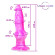 Розовый фантазийный вибратор с 7 режимами возвратно-поступательных движений - 23,5 см.
